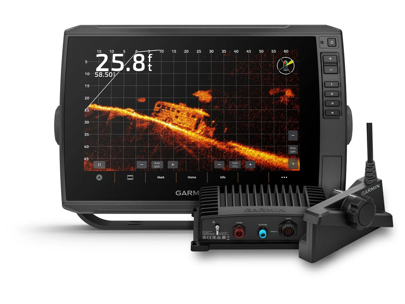 Garmin EchoMAP Ultra 2 106sv LiveScope Bundle Fish Finder