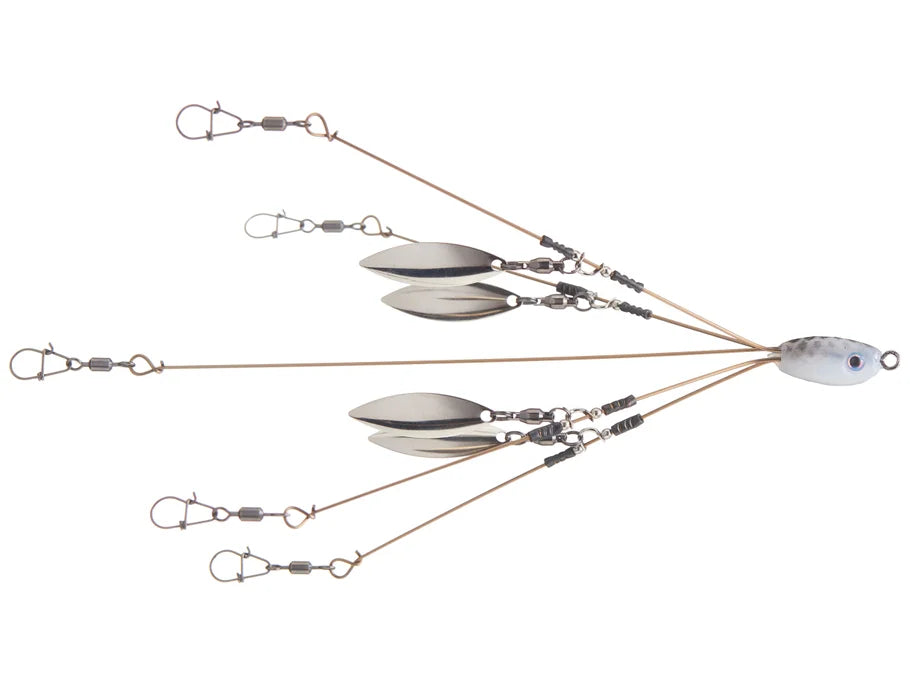 Hog Farmer Baits Tactical Bassin Mini Rig 5 Hook 4 Blade