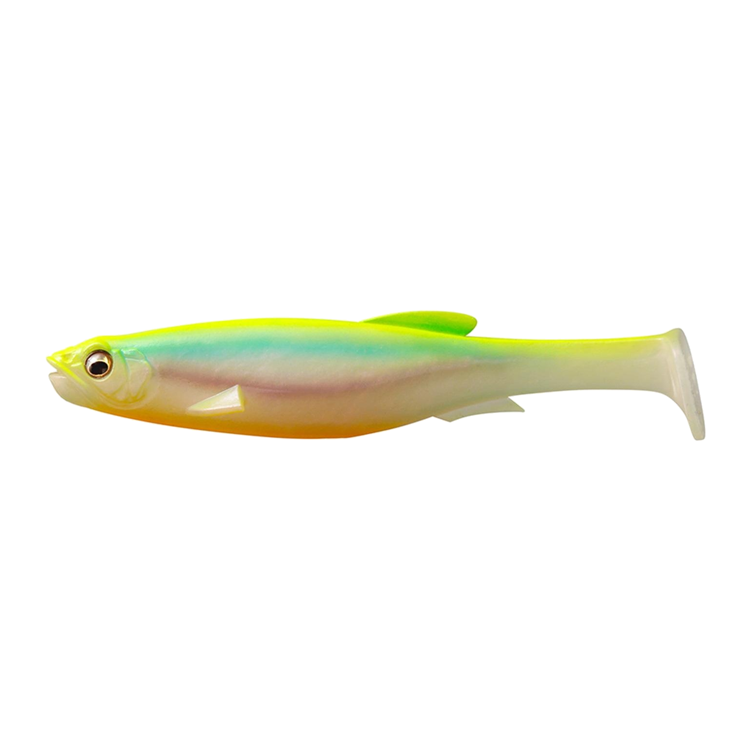 Megabass Magdraft 5" Freestyle Swimbait 2pk - GHOST CHART BACK