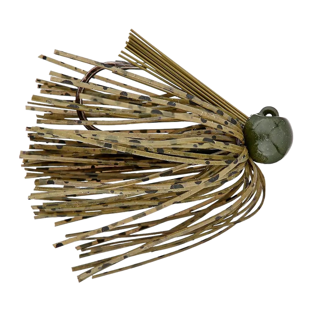 Bass Patrol Silicone Football Jig - Green Pumpkin