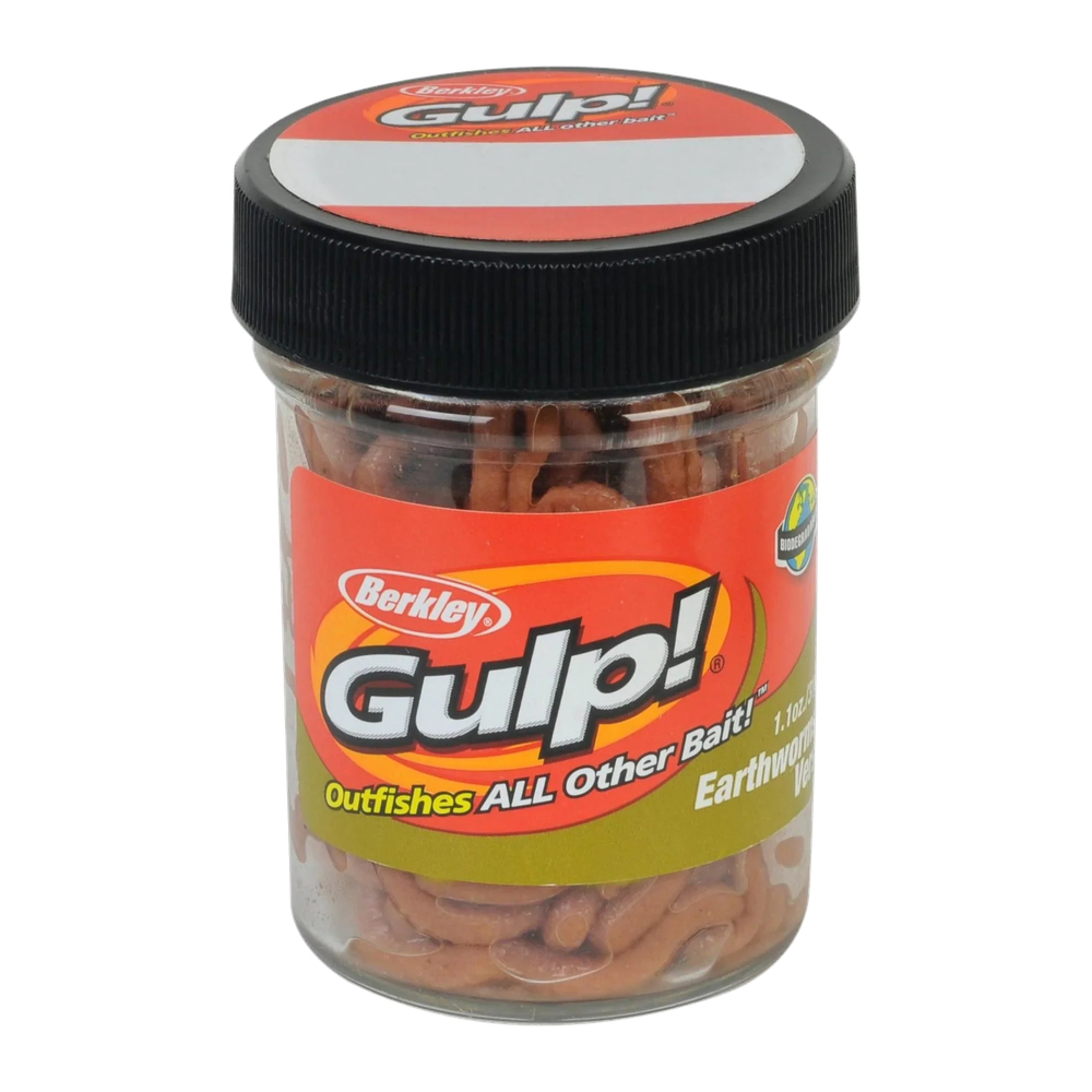 Berkley Gulp Earthworms - Brown