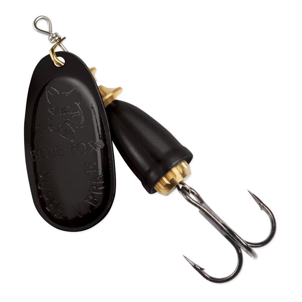 Blue Fox Classic Vibrax Spinner #1 - Black / Black
