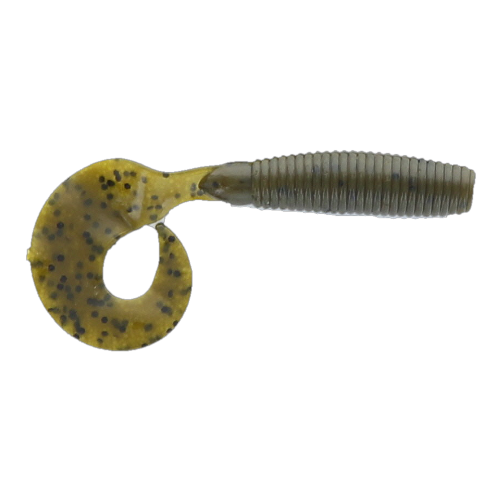 Dry Creek Single Tail Money Grubber - Green Pumpkin Pepper 4"