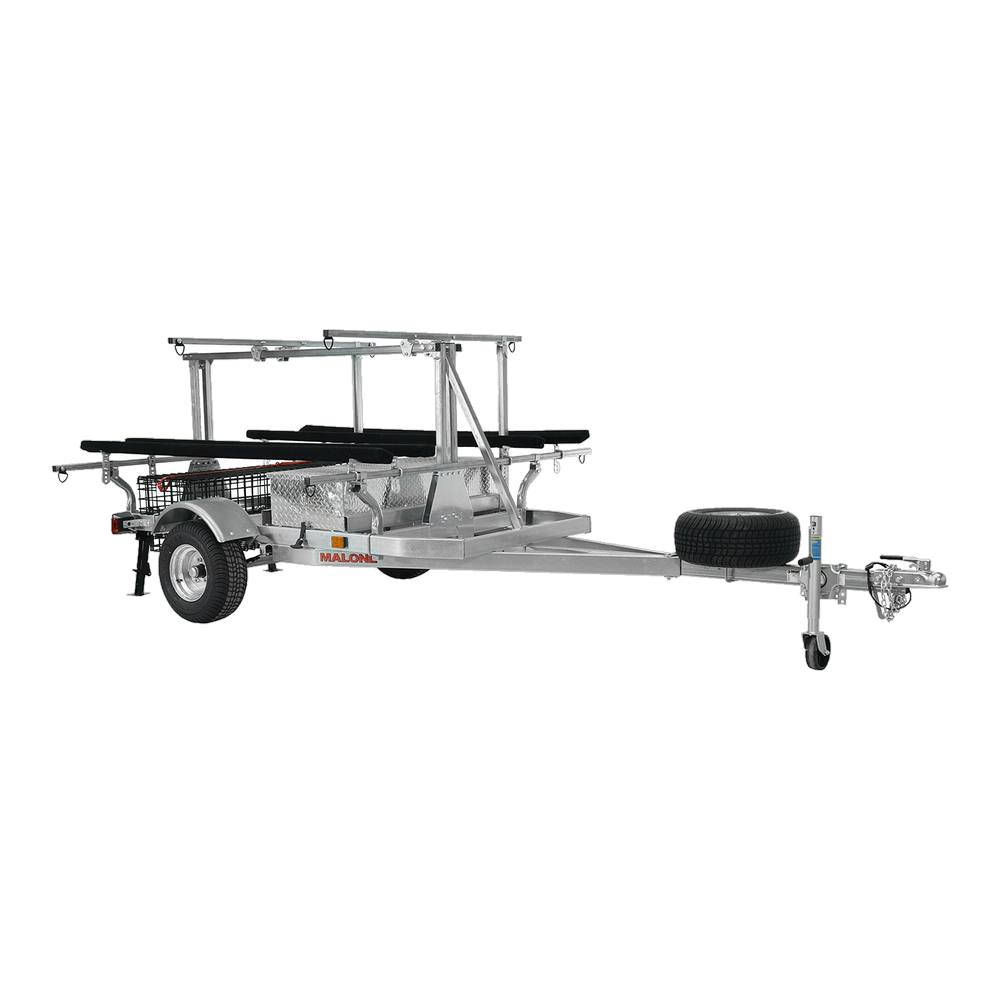Malone MegaSport Overland Angler (Spare Tire, 2 Stabilizers, 2nd Tier, Storage Drawer, Basket, 2 Sets Bunks )