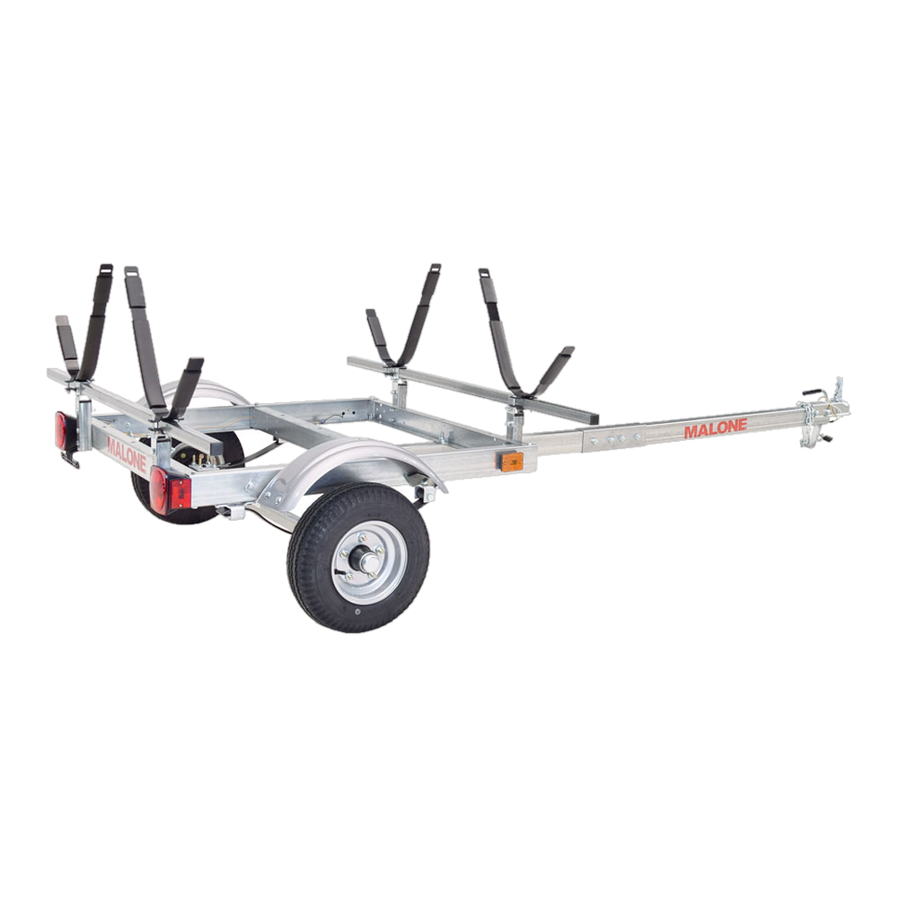 Malone EcoLight 2 Kayak Trailer Package (2 J-Racks)