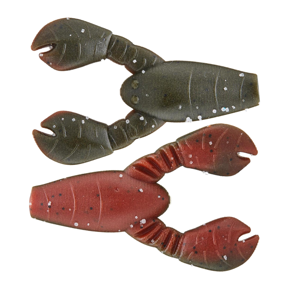 Great Lakes Finesse Micro Snack Craw - Green Pumpkin Orange Belly