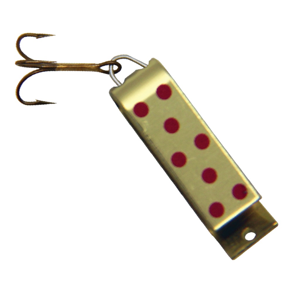 Jakes Lures Spin A Lure - Gold W/Red Dots