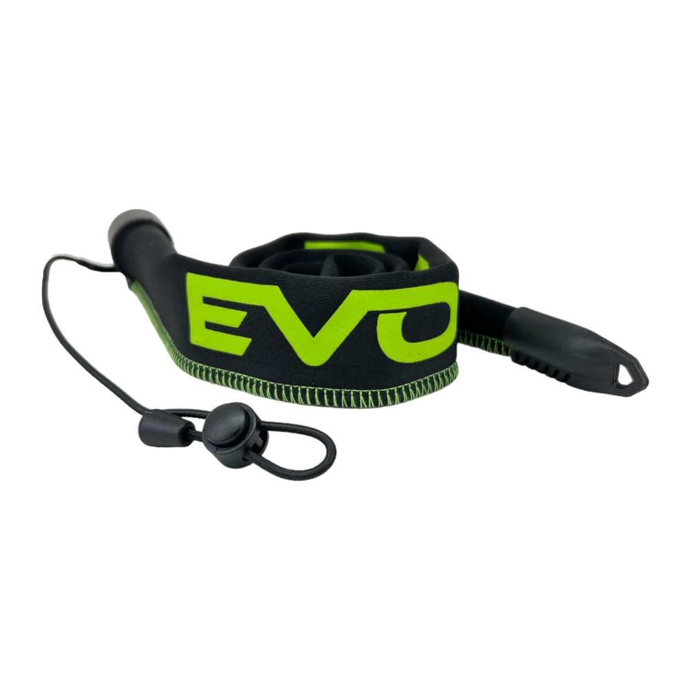 Evolv Tournament Grade Rod Sleeves Baitcasting - Green - Neon Green Thread/Neon Green Logo