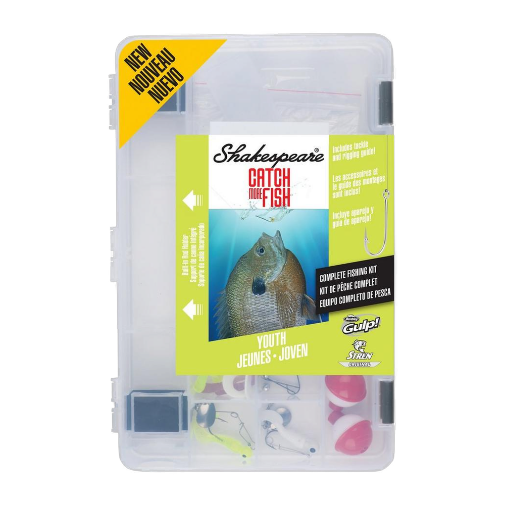 Shakespeare Catch More Fish™ Youth Spinning Combo - Tackle Box