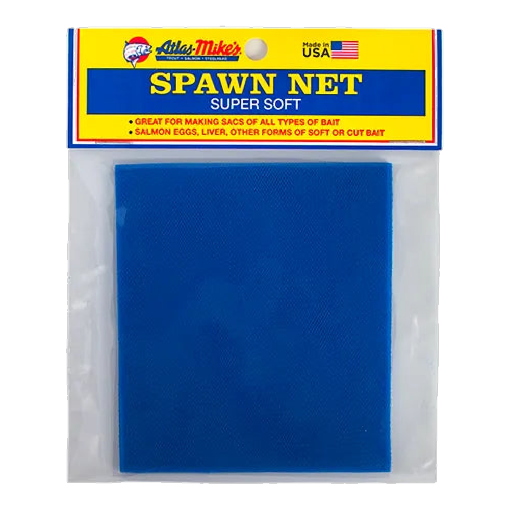 Atlas Mikes Spawn Sac NEt 3" X 3" Squares - 50 CT - Blue