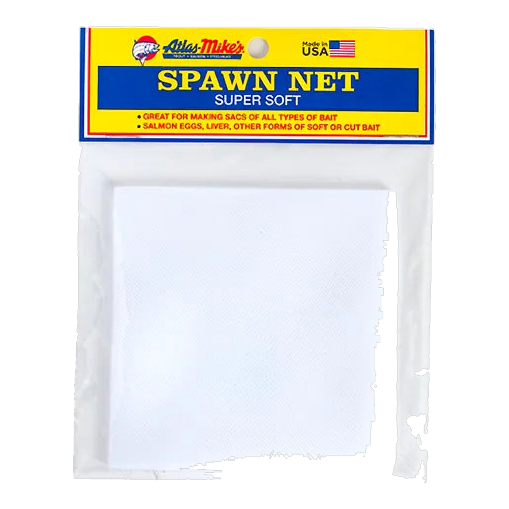 Atlas Mikes Spawn Sac NEt 3" X 3" Squares - 50 CT - White