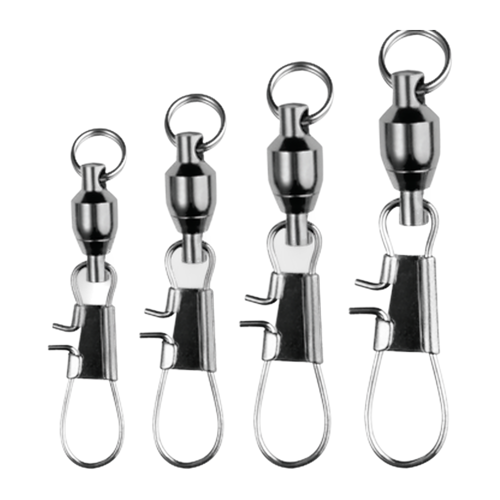 SPRO Ball Bearing Swivel with Interlock Snap - Nickel