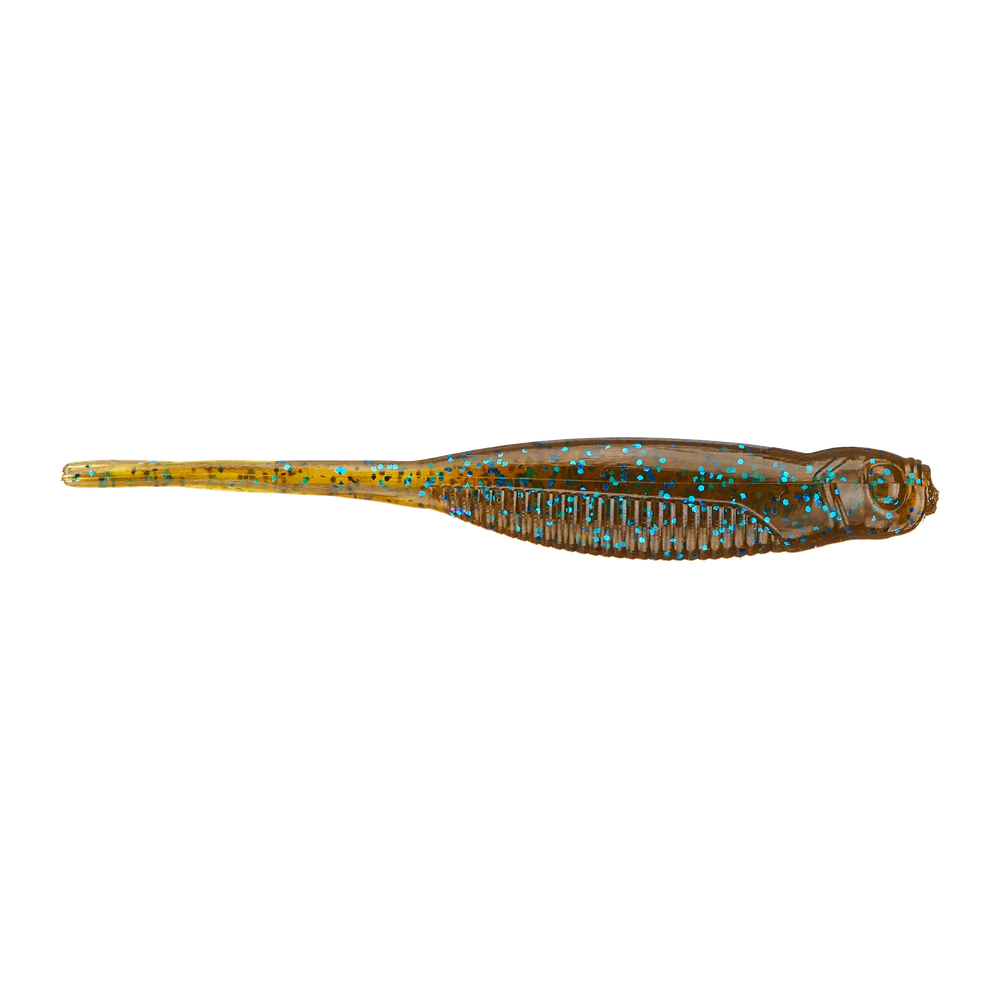 X-Zone Stealth Minnow - Green Pumpkin Blue Flk