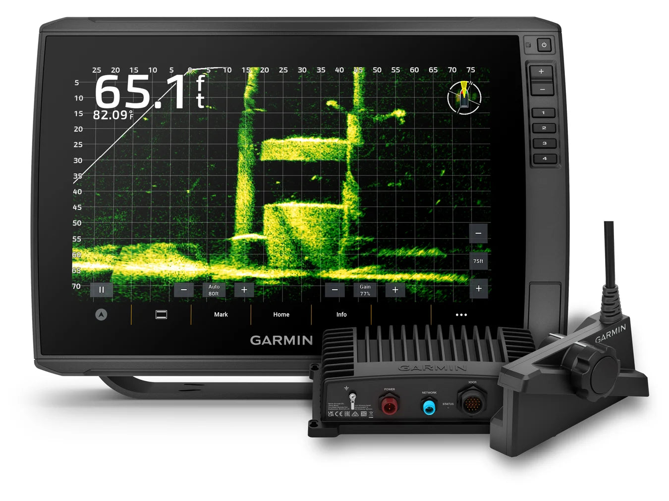 Garmin EchoMAP Ultra 2 126sv LiveScope Bundle Fish Finder