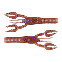 Yamamoto Fat Baby Craw - Cinnamon Brown w/ Black & Purple Flake (7 Pack)