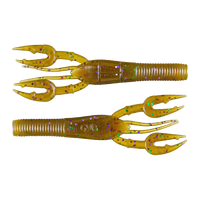 Yamamoto Fat Baby Craw - Green Pumpkin w/ Green & Purple Flake (7 Pack)