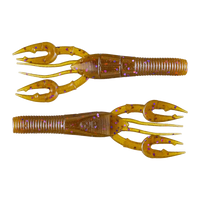 Yamamoto Fat Baby Craw - Green Pumpkin w/ Purple & Copper Flake (7 Pack)