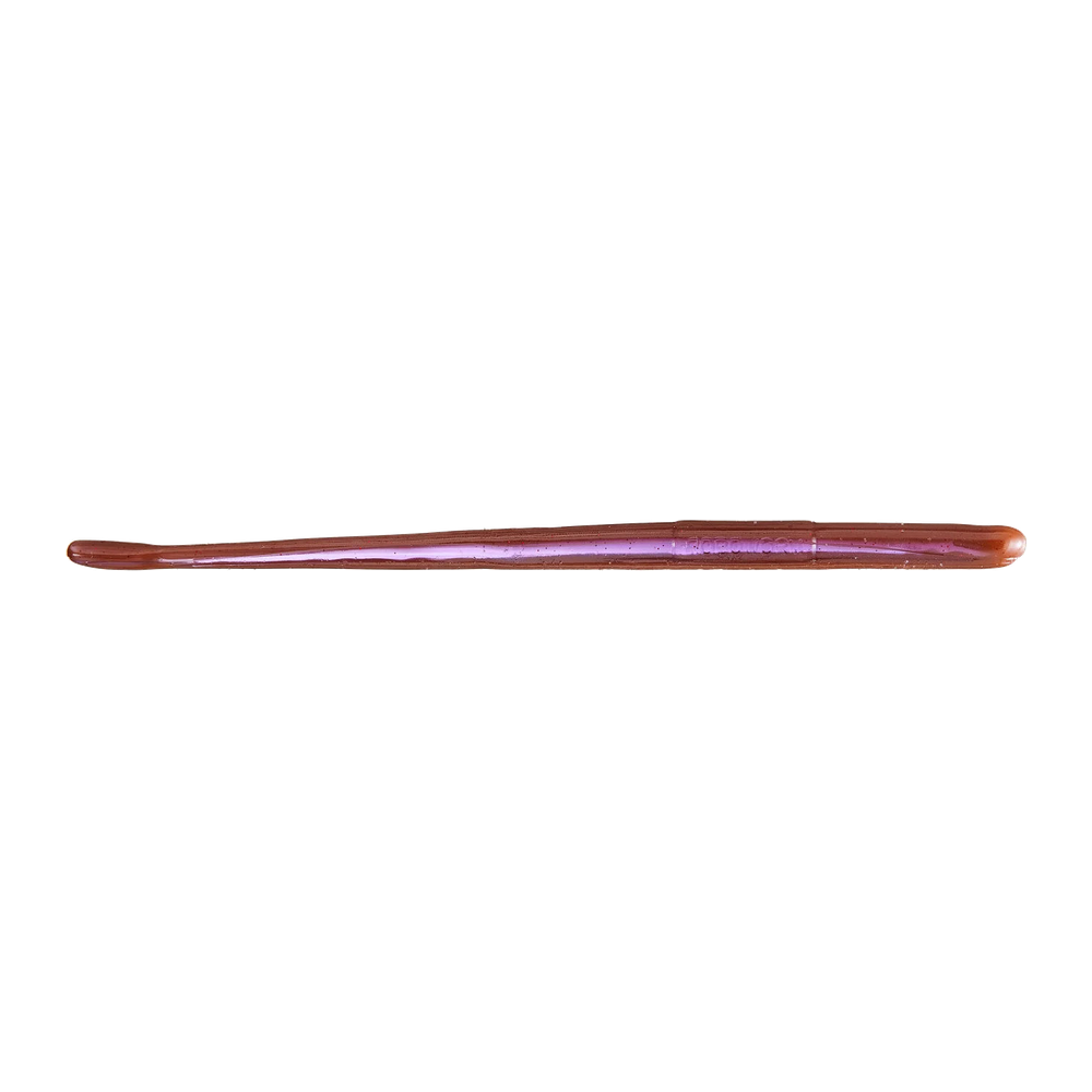 Roboworm 6" Straight Tail Worm - Oxblood Light/Red Flk.