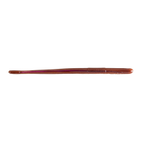 Roboworm 6" Straight Tail Worm - Oxblood/Red Flake