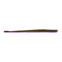 Roboworm 6" Straight Tail Worm - Green Pumpkin Purple