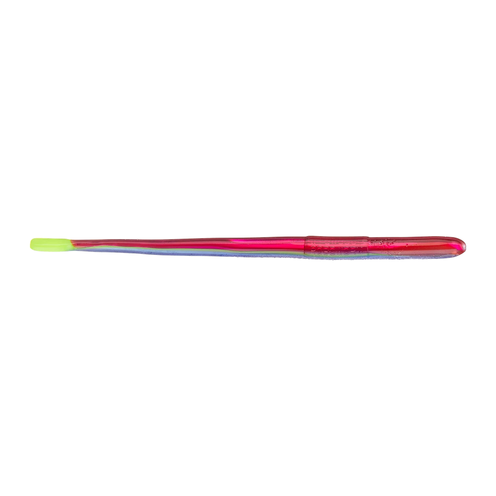 Roboworm 6" Straight Tail Worm - Morning Dawn Chartreuse