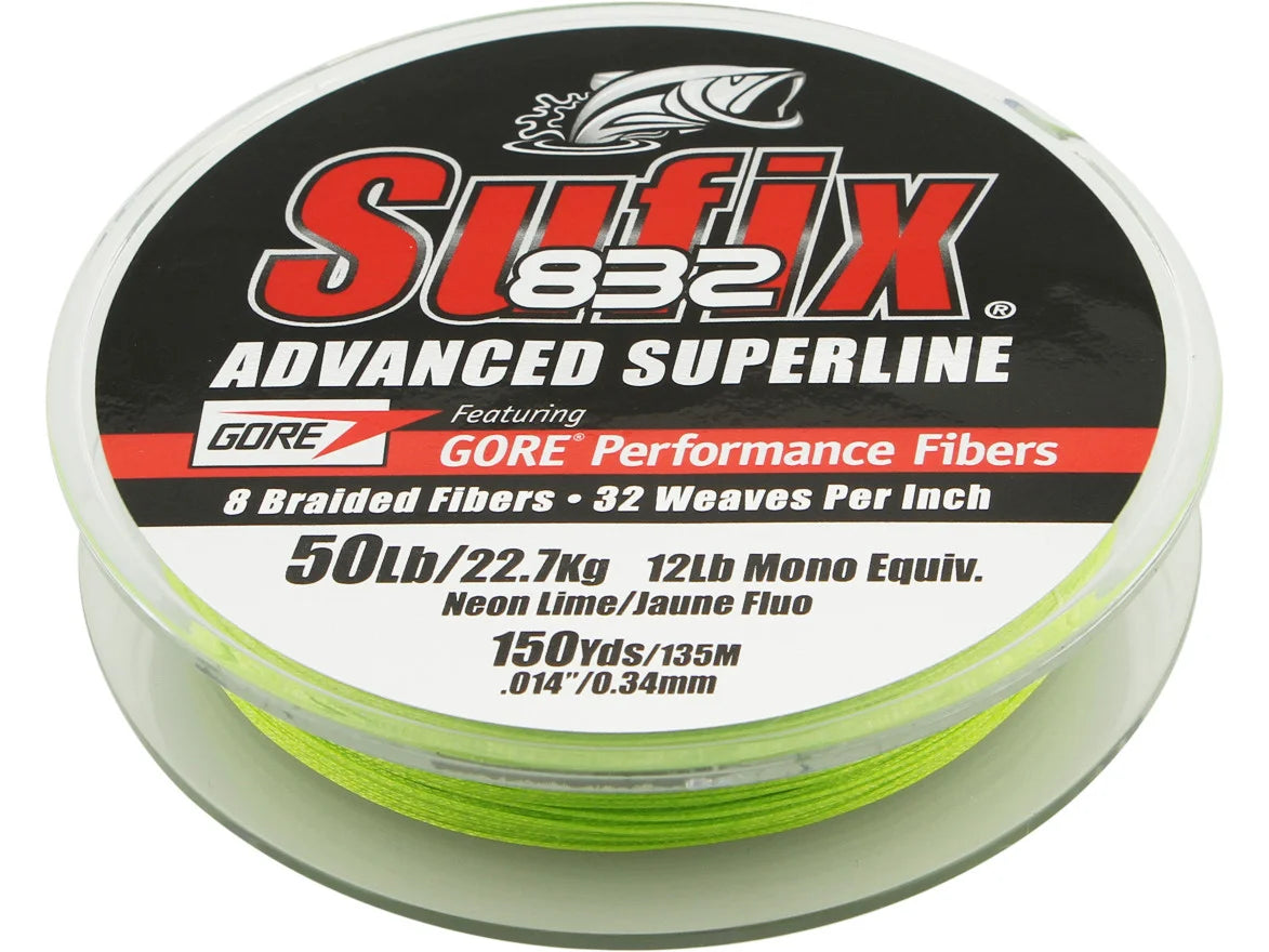 Suffix 832 Braided Line Neon Lime
