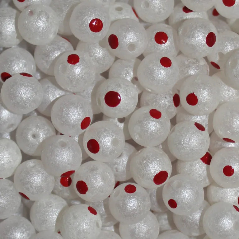 Blood Dot Beads (10mm)