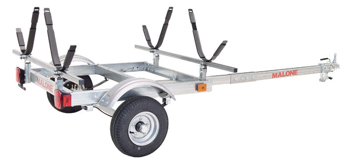 Malone EcoLight 2 Kayak Trailer Package (2 J-Racks)