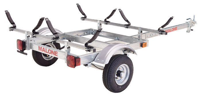 Malone EcoLight 2 Kayak Trailer Package (2 V-Racks)