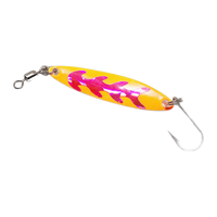 Kokanee Co. Kraken Spoon - Orange/Pink Shattered Glass (Tequila Sunrise) Glow