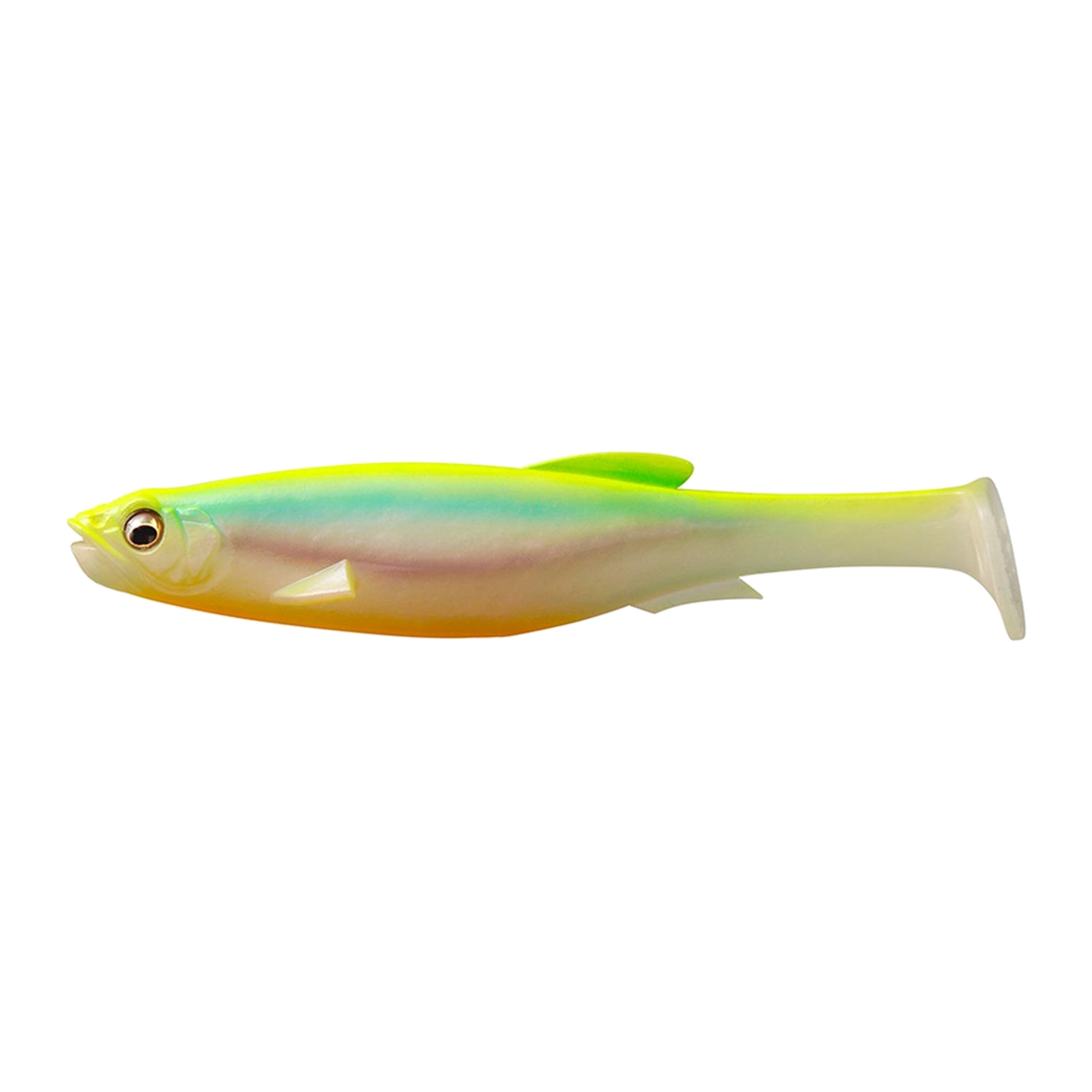 Megabass Magdraft 5" Freestyle Swimbait 2pk - GHOST CHART BACK