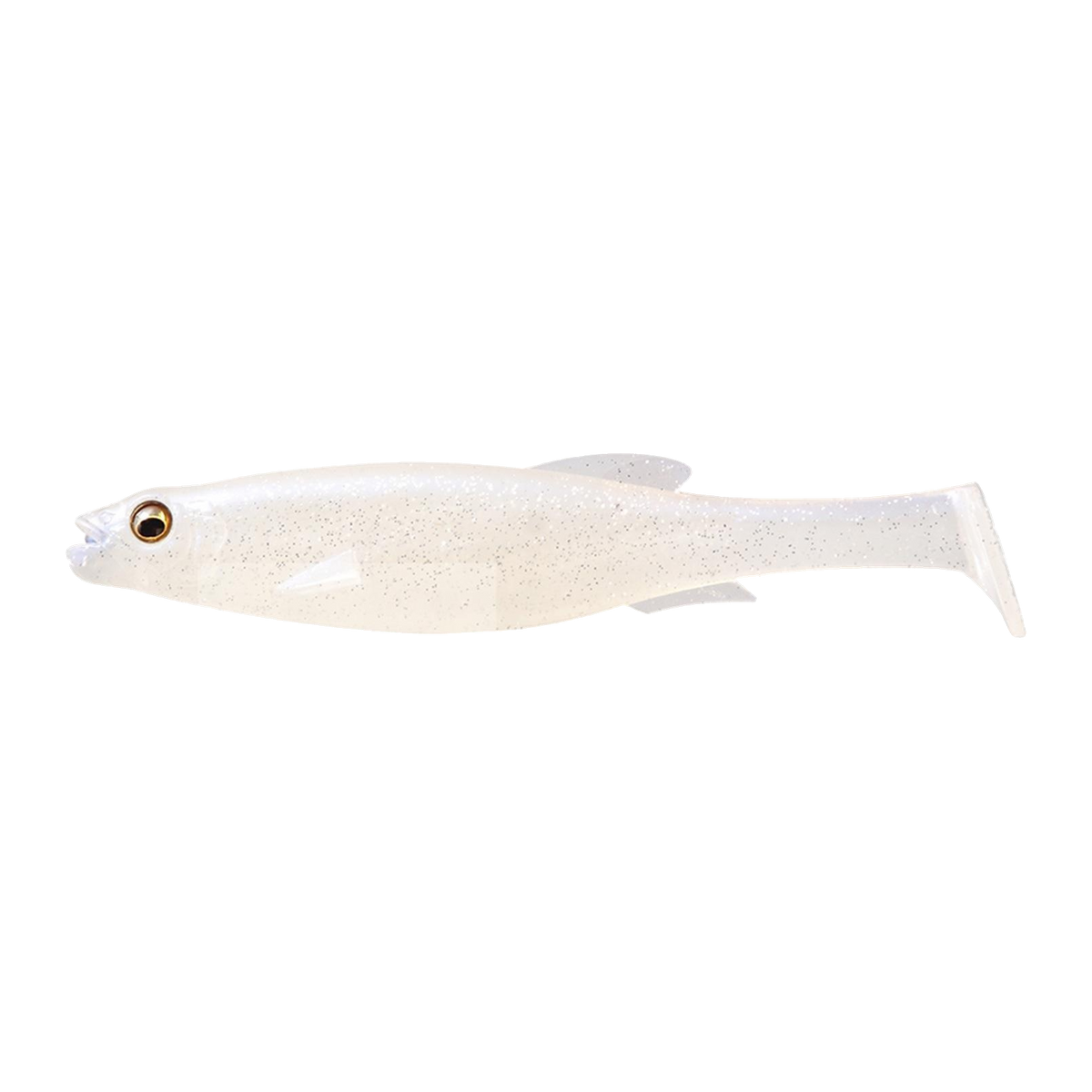 Megabass Magdraft 5" Freestyle Swimbait 2pk - GHOST SHAD SOLID