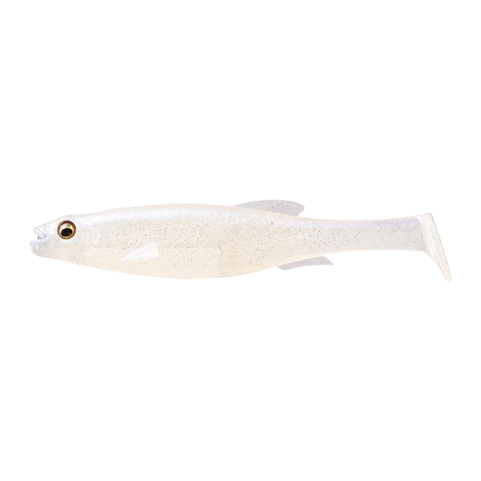 Megabass Magdraft 5" Freestyle Swimbait 2pk - GHOST SHAD SOLID