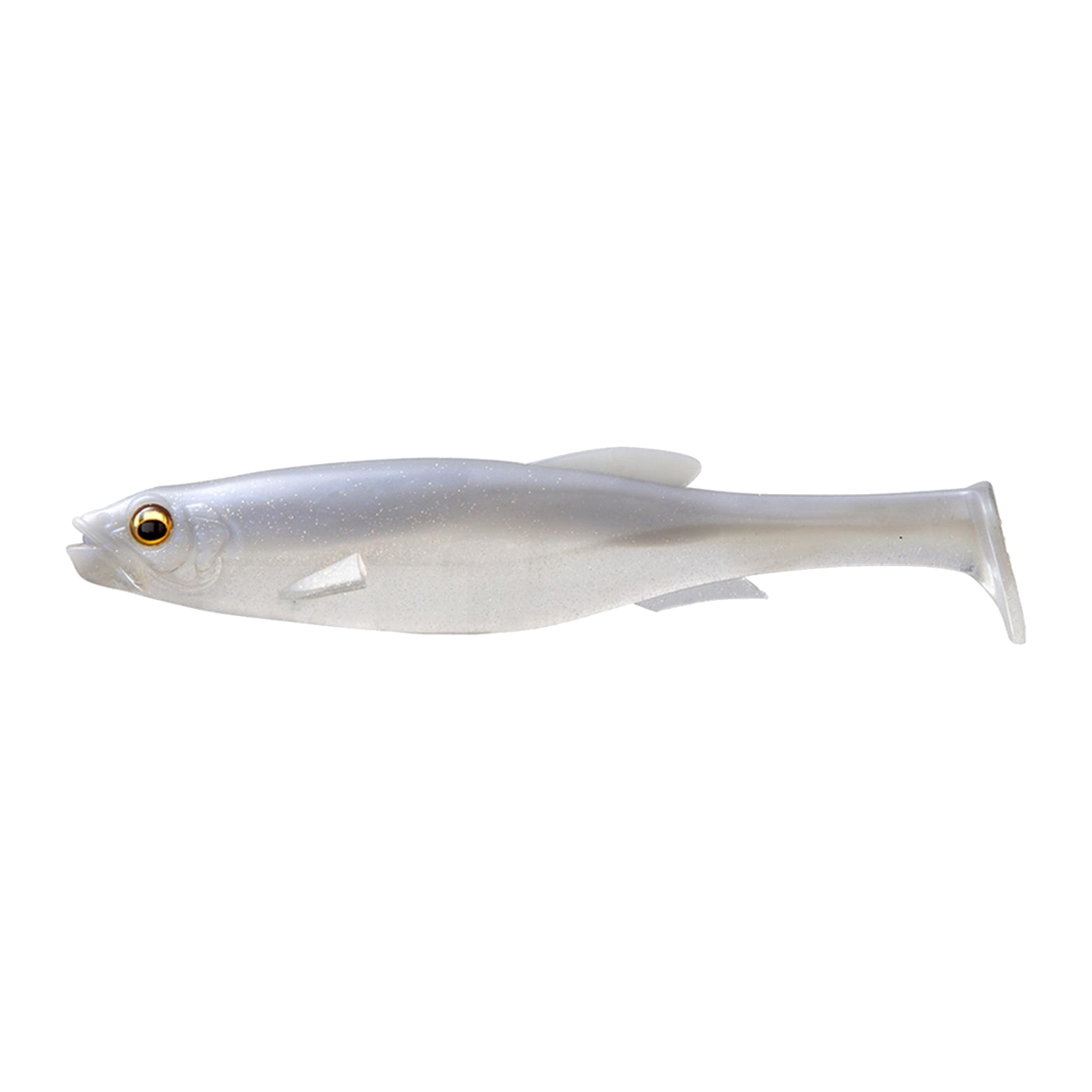 Megabass Magdraft 5" Freestyle Swimbait 2pk - WHITE BACK SHAD