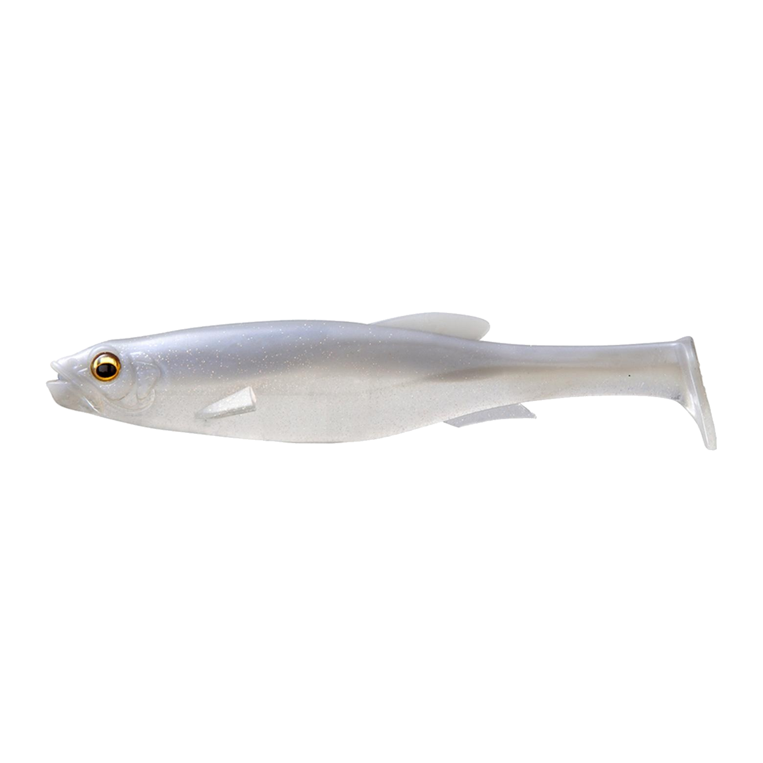 Megabass Magdraft 5" Freestyle Swimbait 2pk - WHITE BACK SHAD