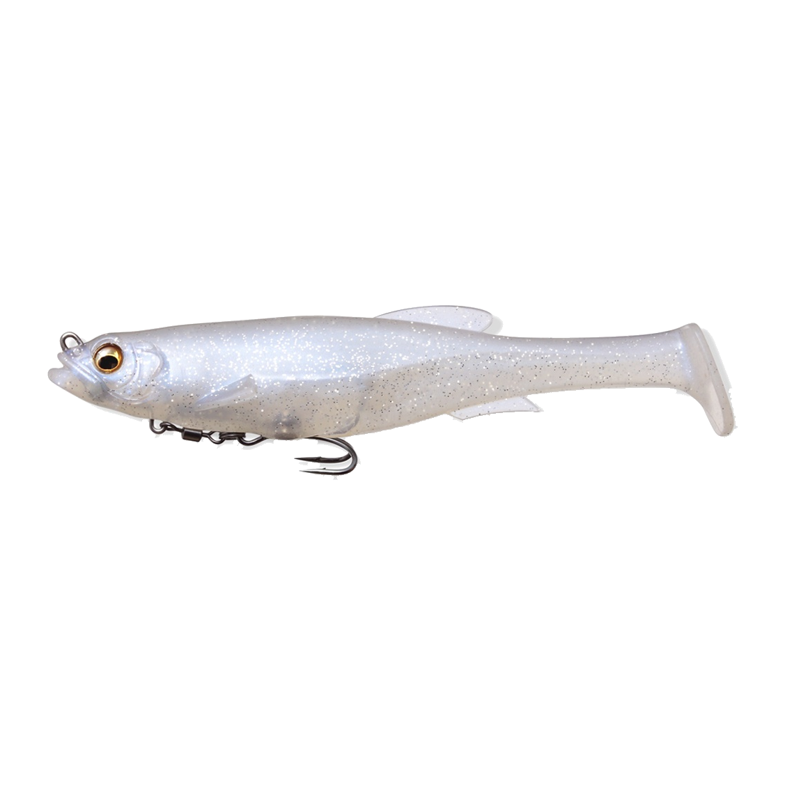 Megabass Magdraft 5" Swimbait - GHOST SHAD SOLID