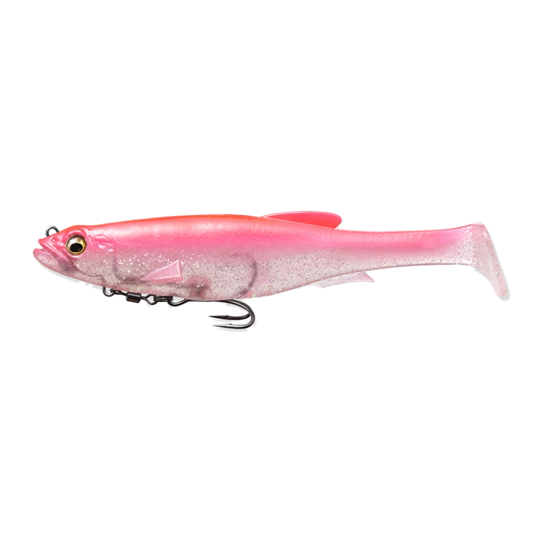 Megabass Magdraft 5" Swimbait - PINK SHINER