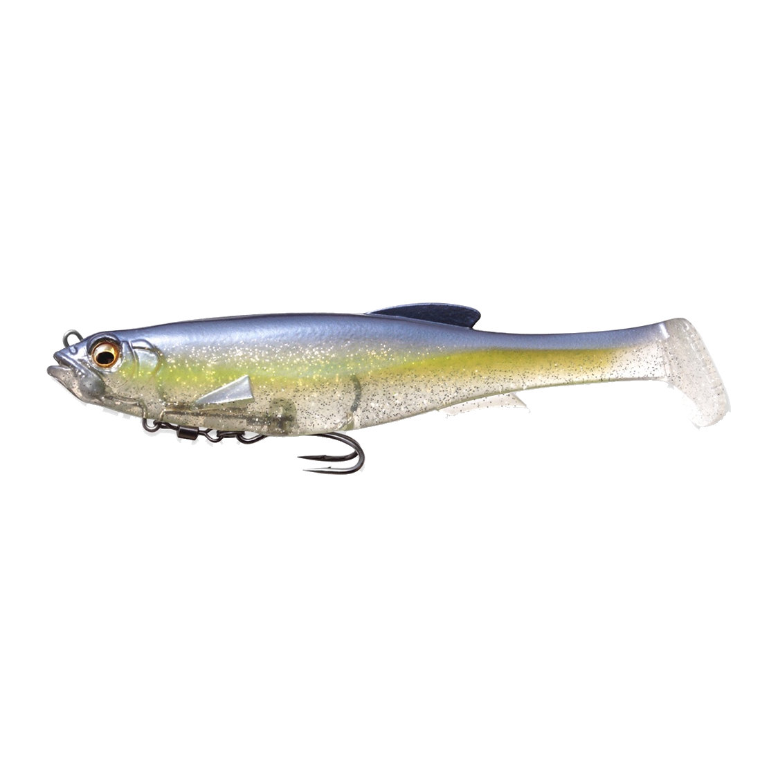 Megabass Magdraft 5" Swimbait - PRO BLUE CLEAR CHART