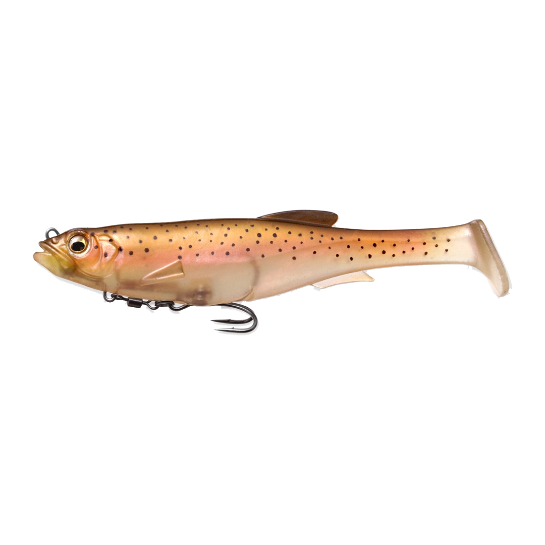 Megabass Magdraft 5" Swimbait - STEALTH RAINBOW