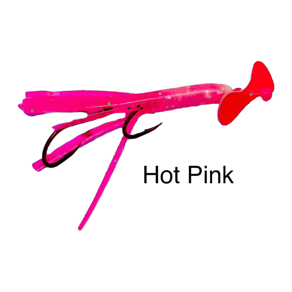 Kokanee Co. Micro Hoochies - Hot Pink