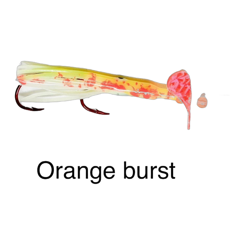 Kokanee Co. Micro Hoochies - Orange Burst
