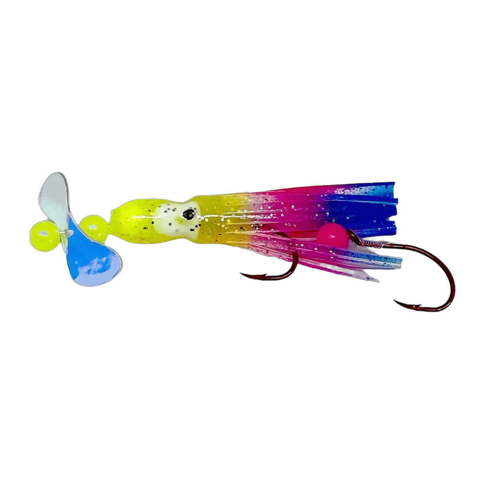Kokanee Co. Pro Series Bite Me Squids - Hawaiian Sunrise
