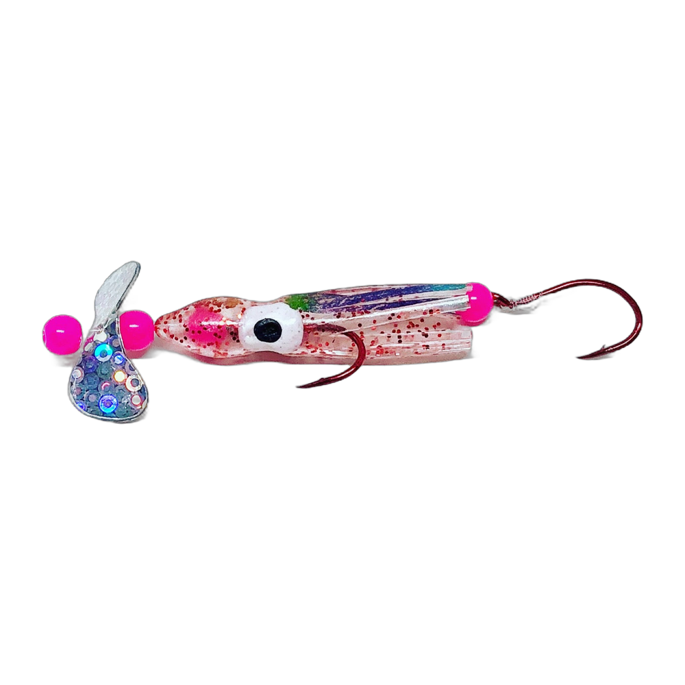 Kokanee Co. Pro Series Bite Me Squids - Speckled Rainbow