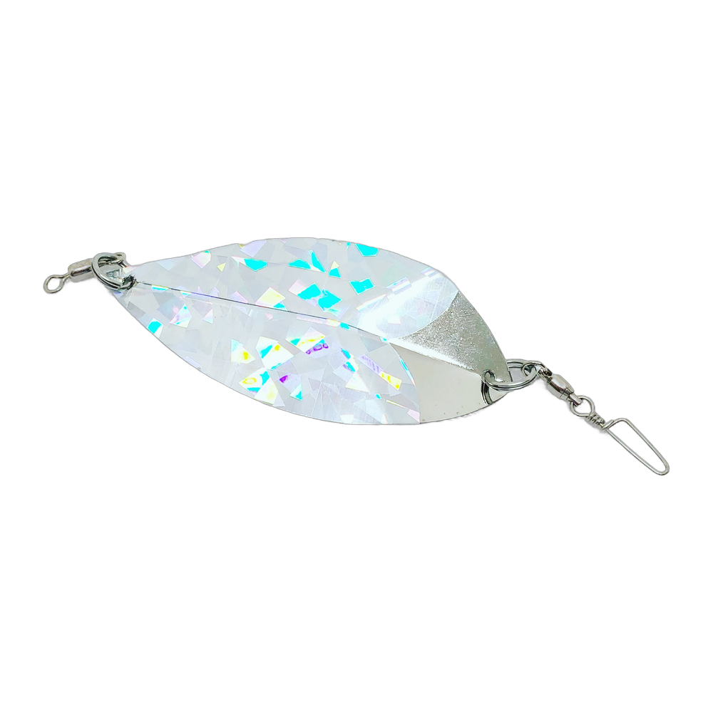 Kokanee Co. Spade Dodger - Shattered Glass Silver