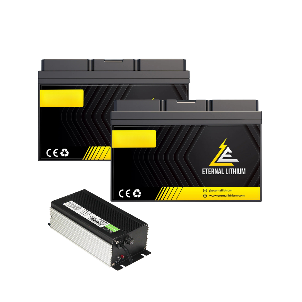 Eternal Lithium Deep Cycle Battery 36v 100ah Bundle W/Charger