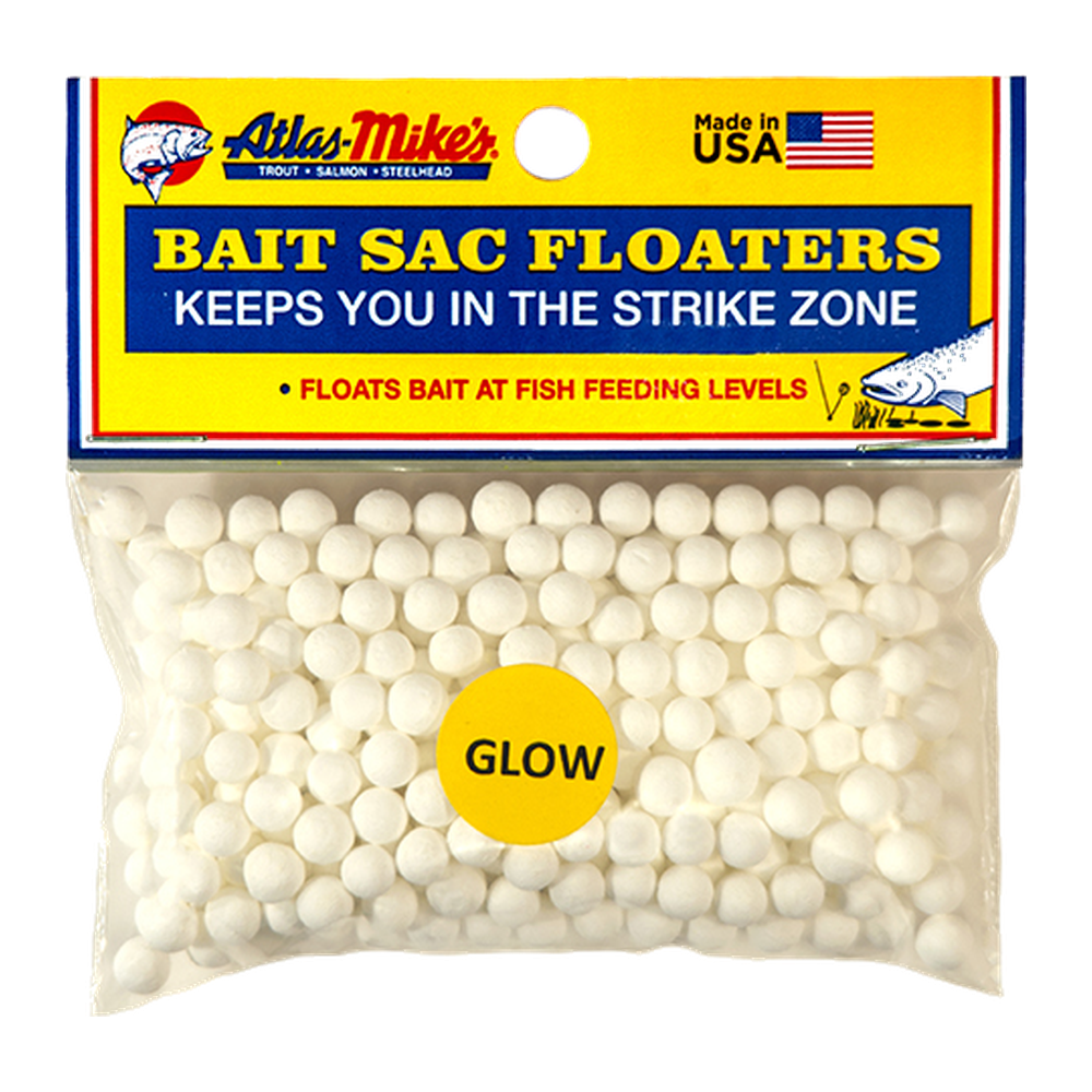 Atlas Mikes Bait Sac Floaters - GLOW IN THE DARK