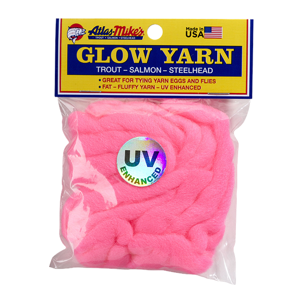 Atlas Mikes UV Glow Yarn - HOT PINK