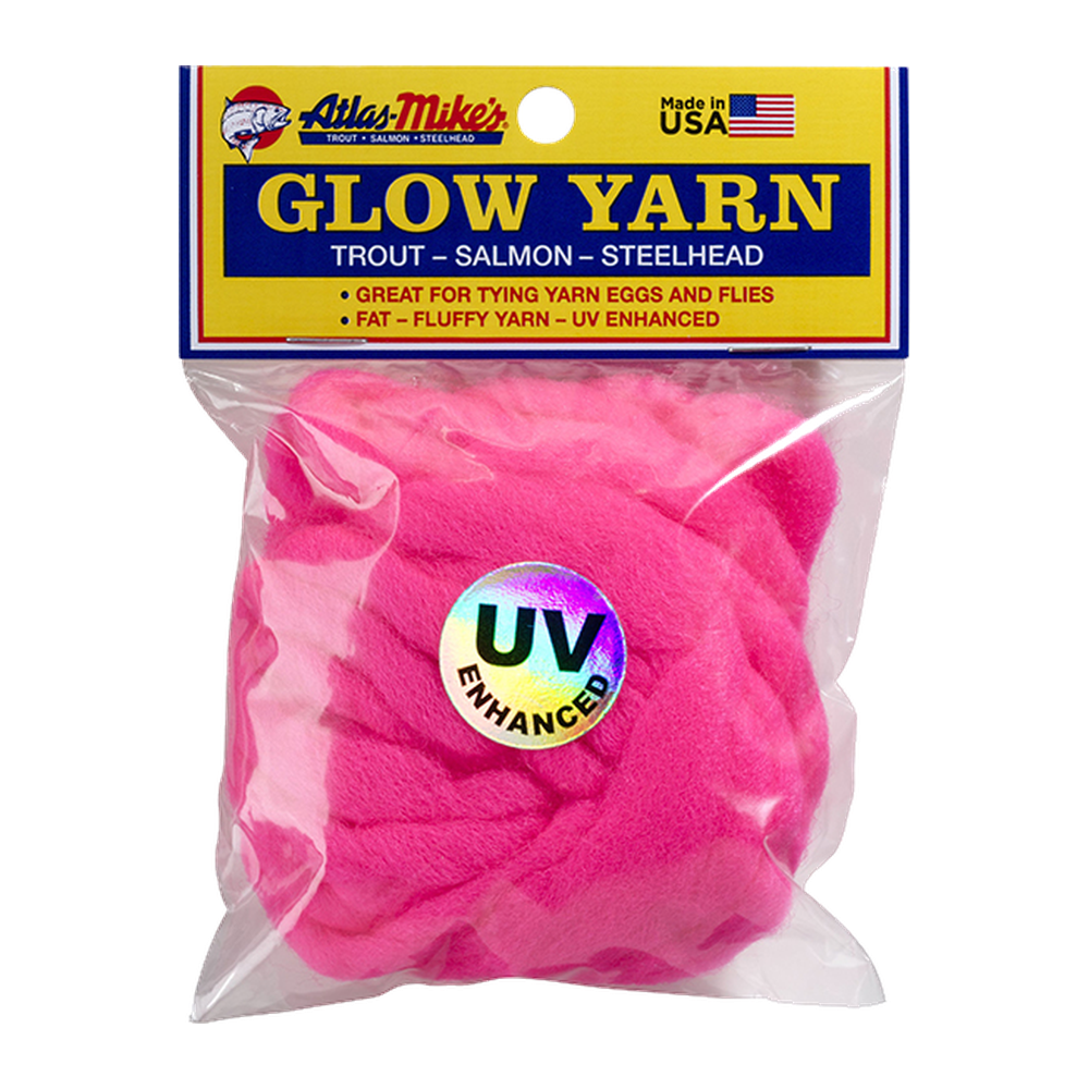 Atlas Mikes UV Glow Yarn - CERISE