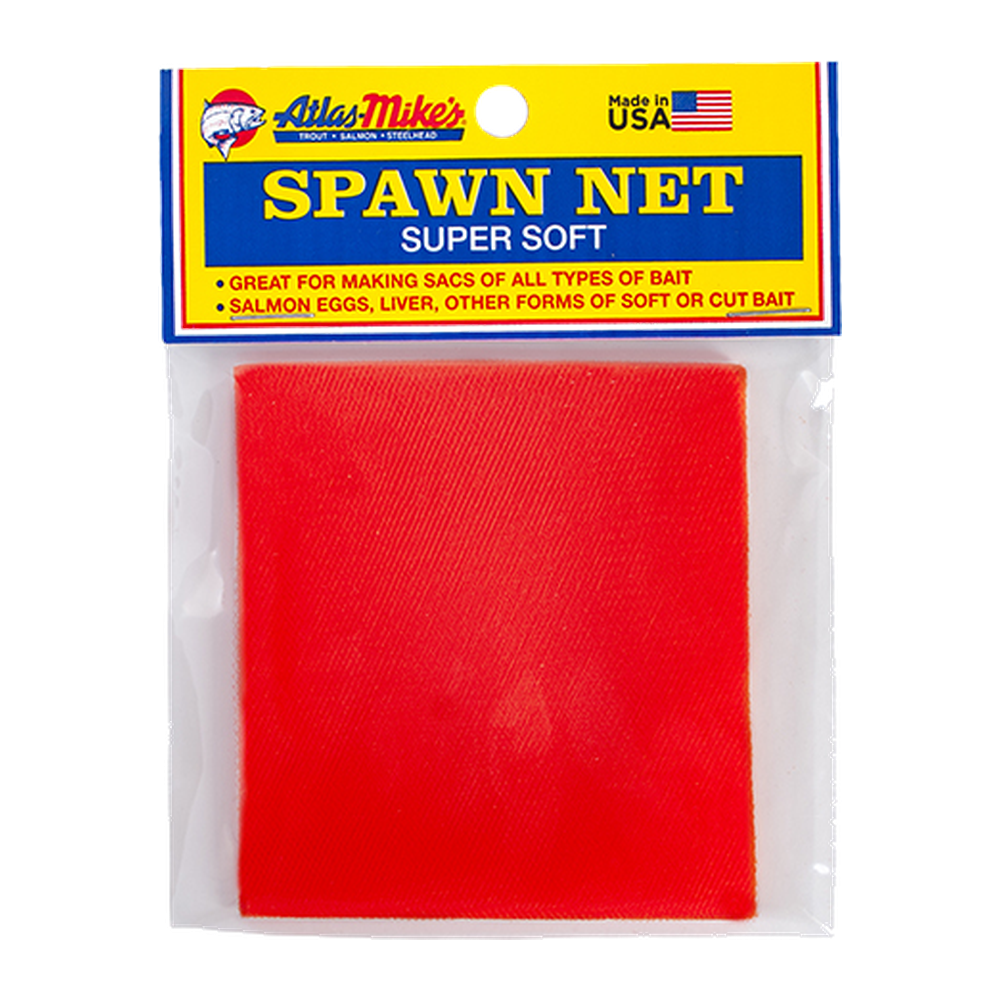 Atlas Mikes Spawn Sac NEt 3" X 3" Squares - 50 CT - ORANGE