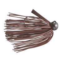 Bass Patrol Round Rubber Football Jig - Brown Living Rubber